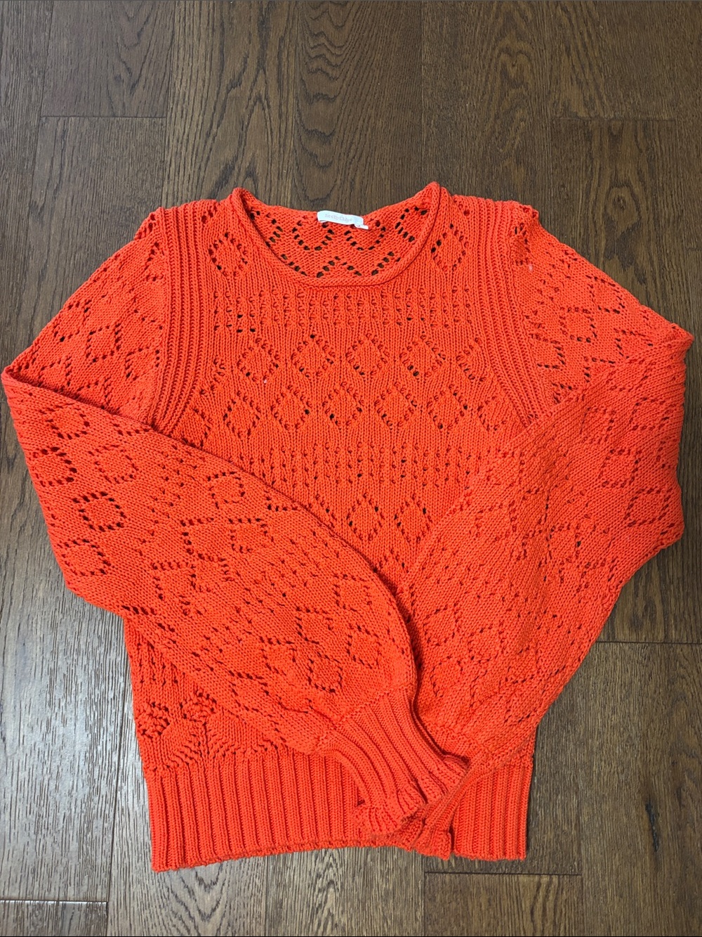 See by Chloe Crochet Sweater | Size M | Orange